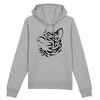 sweat motif chat couleur gris