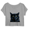 crop-top chat noir couleur gris