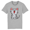 tee-shirt petit chat couleur gris