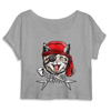 crop-top chat pirate couleur gris