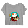 crop-top chat sushi couleur gris