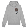 sweat chat poche couleur gris