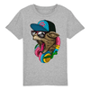 t-shirt cool cat enfant couleur gris