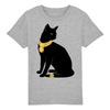 t-shirt chat bastet enfant couleur gris