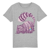t-shirt chat cheshire enfant couleur gris