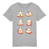 t-shirt chat japonais enfant couleur gris