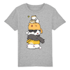 t-shirt chat totem enfant couleur gris