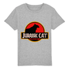 t-shirt jurassik park chat enfant couleur gris