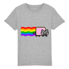 t-shirt nyan cat enfant couleur gris