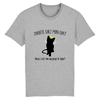 tee-shirt j'habite chez mon chat couleur gris