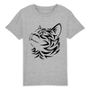 t-shirt motif chat enfant couleur gris