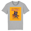 tee-shirt chat joyeux halloween coloris gris