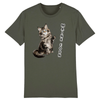 tee-shirt chat maine coon couleur kaki