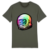 tee-shirt chat espace couleur kaki
