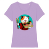t-shirt chat sushi couleur lavande