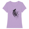 t-shirt tête de chat couleur lavande