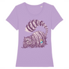 t-shirt chat cheshire couleur lavande