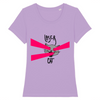 t-shirt chat laser couleur lavande