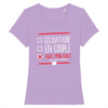 t-shirt en couple avec mon chat couleur lavande