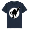 tee-shirt chat anarchiste couleur marine