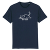 tee-shirt chat not today couleur marine