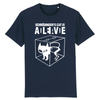 tee-shirt chat de schrödinger couleur marine