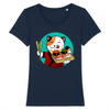 t-shirt chat sushi couleur marine
