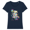 t-shirt space cat couleur marine