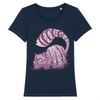 t-shirt chat cheshire couleur marine
