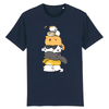 tee-shirt chat totem couleur marine
