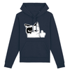 sweat chat doigt couleur marine