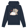 sweat chat kawaii couleur marine
