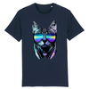 tee-shirt chat lifestyle couleur marine