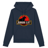 sweat chat jurassic park couleur marine