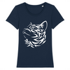 t-shirt motif chat couleur marine