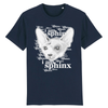 tee-shirt chat sphynx couleur marine