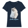 t-shirt chat british longhair couleur marine