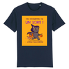 tee-shirt chat joyeux halloween coloris marine