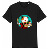 tee-shirt chat sushi couleur noir