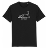 tee-shirt chat not today couleur noir