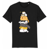 tee-shirt chat totem couleur noir