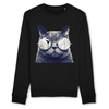pull chat lunettes couleur noir