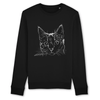 pull avec dessin chat couleur noir