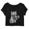 crop-top chat chat couleur noir