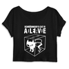 crop-top chat de Schrödinger couleur noir