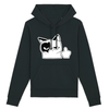 sweat chat doigt couleur noir