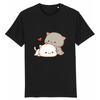 tee-shirt chat kawaii couleur noir