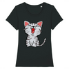 t-shirt petit chat couleur noir