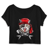 crop-top chat pirate couleur noir