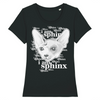 t-shirt chat sphynx couleur noir